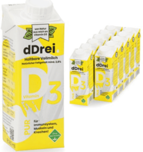 dDrei-Milch mit dem Sonnenvitamin